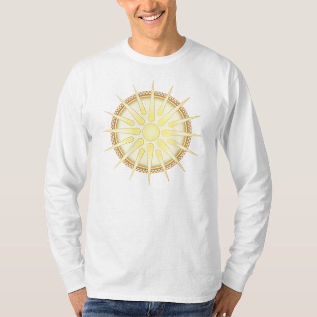 Camiseta larga de la manga de Vergina Sun (Anverso)