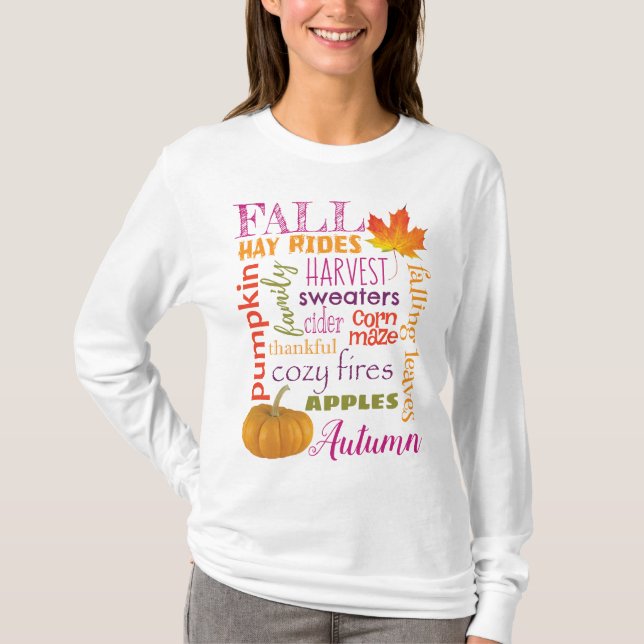 Camiseta larga de la manga del arte del (Anverso)