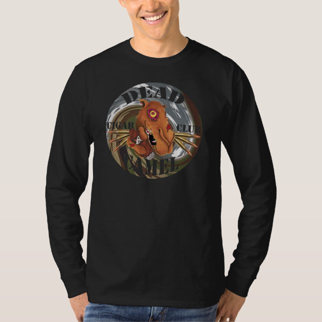 Camiseta larga de la manga del camello del club (Anverso)