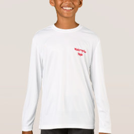 Camiseta larga de la manga del Deporte-Tek de la