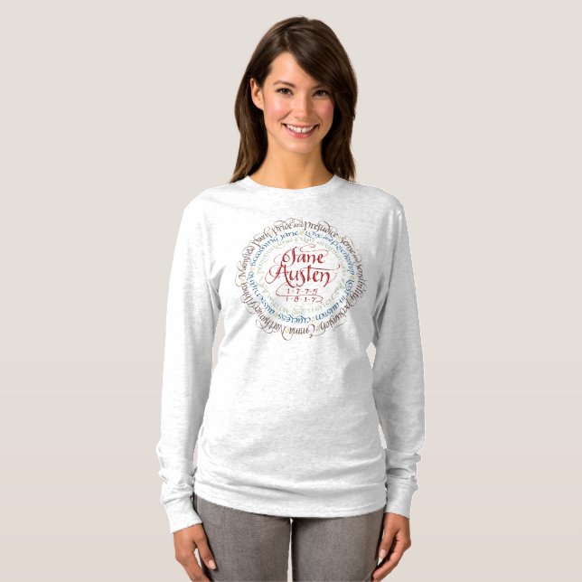 Camiseta larga de la manga del drama de período de (Anverso completo)