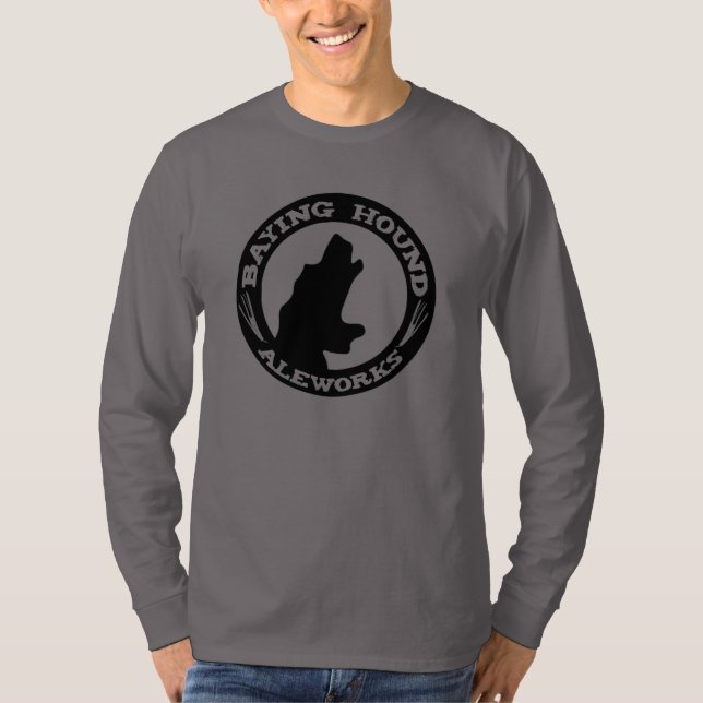 Camiseta larga de la manga del perro de los (Anverso)