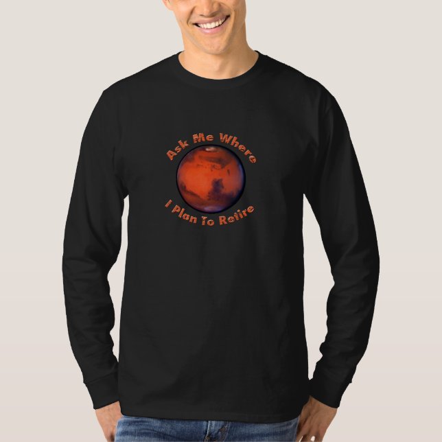 Camiseta larga de la manga del retiro de Marte (Anverso)