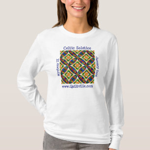 Camiseta larga de la manga del solsticio céltico