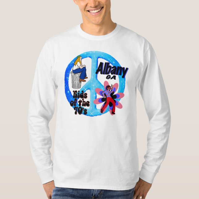 Camiseta larga de la manga KOT70s de los hombres (Anverso)