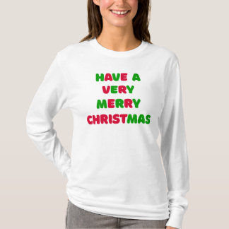 Camiseta larga de Navidad para mujeres