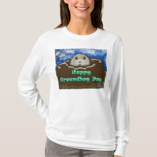 Camiseta larga de Sleve de las señoras del día d