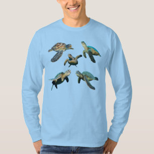 Camiseta larga de tortuga marina