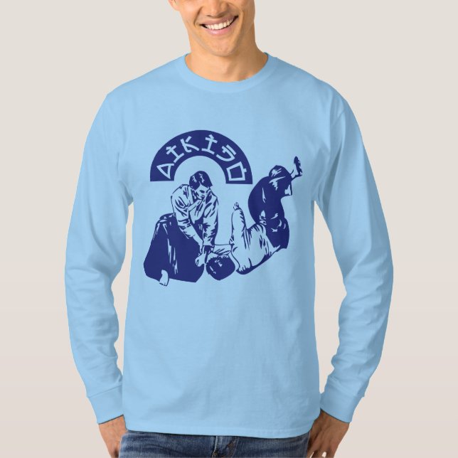Camiseta larga del Aikido de la manga (Anverso)
