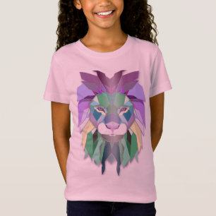 camiseta larga del león brillante