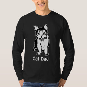 Camiseta larga del negro de la manga de los