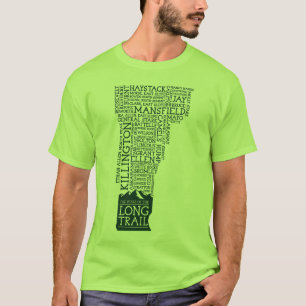 Camiseta larga del rastro de Vermont (logotipo