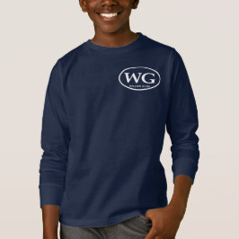 Camiseta larga del WG de la marina de guerra de la