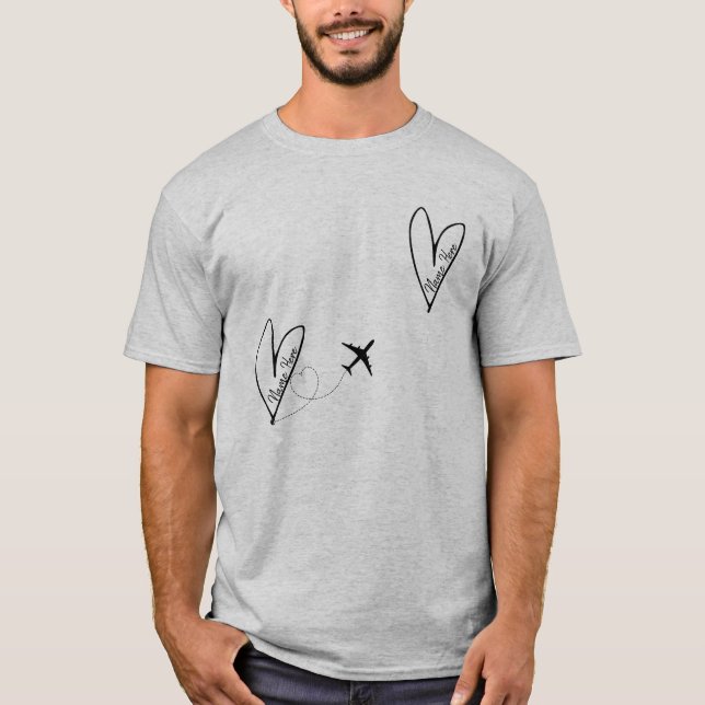 Camiseta Larga distancia amada una (Anverso)