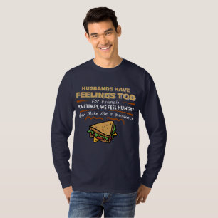 Camiseta larga divertida de la manga para los