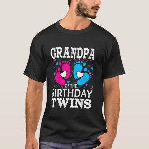 Camiseta Larga fiesta de cumpleaños del abuelo de los gemel