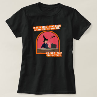 Camiseta Larga fila de brujas.