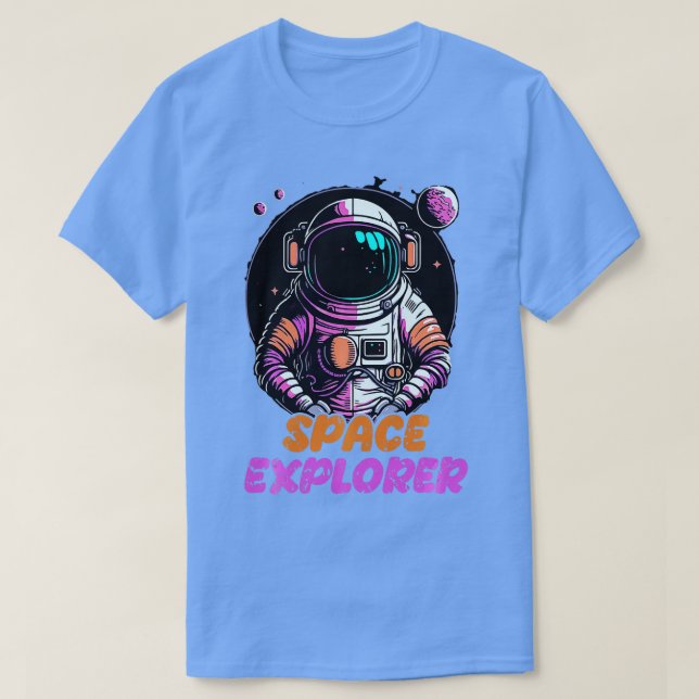 Camiseta Larga Funda 1 del Explorador de espacios (Diseño del anverso)
