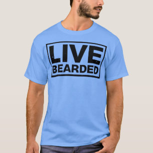 Camiseta Larga funda de barba de diseño con barba en vivo