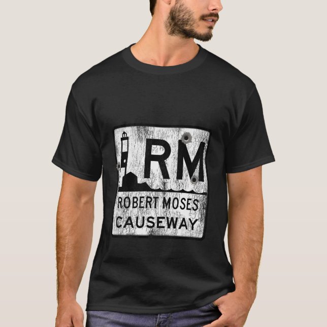Camiseta Larga Isla Ny Robert Moses Carretera con problemas (Anverso)