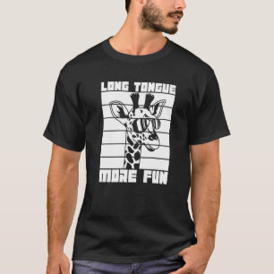 Camiseta Larga Lengua Cita Más Divertida Para Un Fan De La