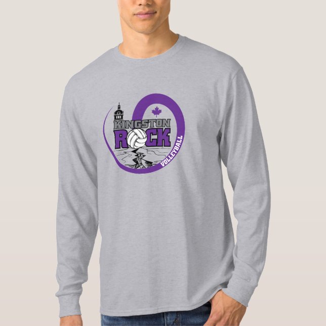Camiseta Larga manga TShirt - Gris (Anverso)