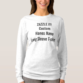 Camiseta larga nana de la manga de Hanes de las