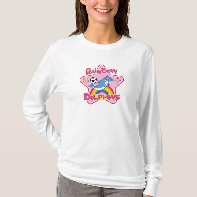 Camiseta larga nana de la manga de Hanes de las (Anverso)