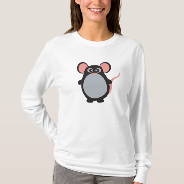 Camiseta larga nana de la manga de Hanes de los (Anverso)