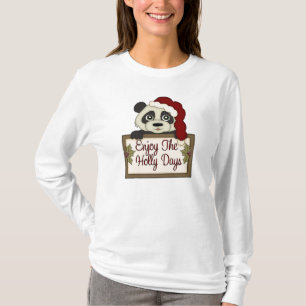 Camiseta larga nana del oso del navidad de la