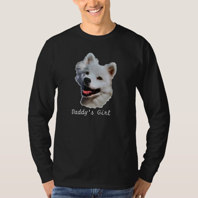 Camiseta larga negra esquimal americana de la (Anverso)