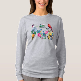 Camiseta Larga Pájaros de Jardín