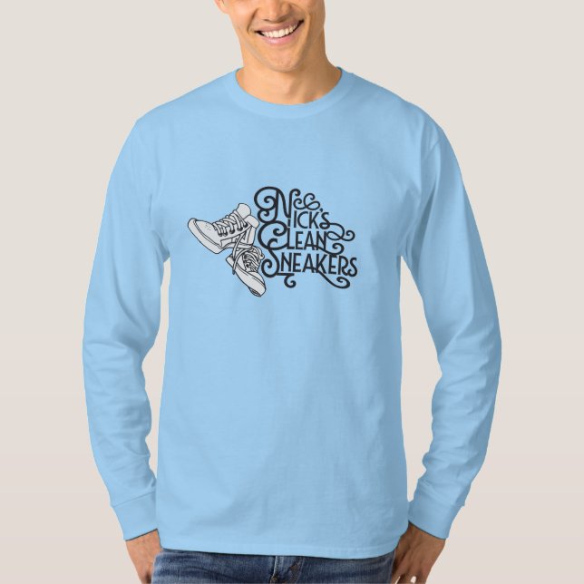 Camiseta larga para hombre de la manga (Anverso)