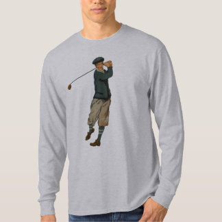 Camiseta larga para hombre de la manga del golf