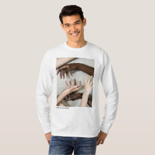 Camiseta larga personificada de la manga