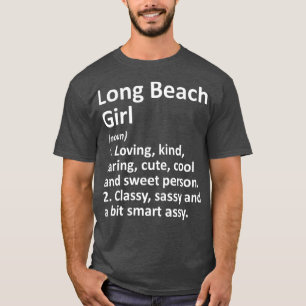 Camiseta LARGA PLAYA CHICA CA CALIFORNIA Funny City Home