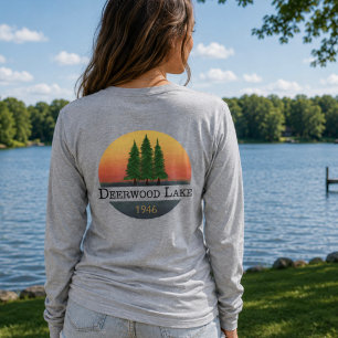 Camiseta larga puesta de sol en Deerwood Lake