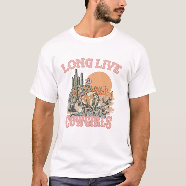 Camiseta Larga vida a Howdy Rodeo Western Country Southern  (Anverso)