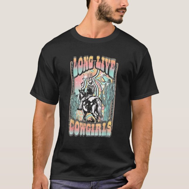 Camiseta Larga vida a Howdy Rodeo Western Country Southern  (Anverso)