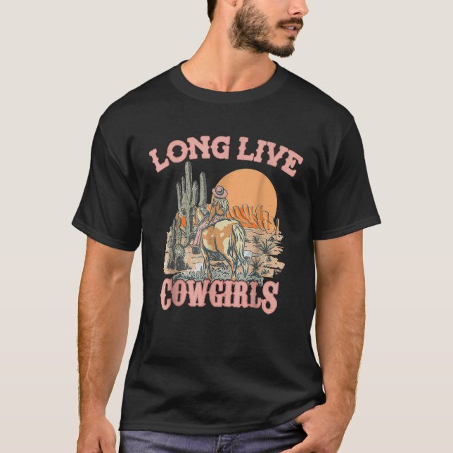 Camiseta Larga vida a Howdy Rodeo Western Country Southern  (Anverso)
