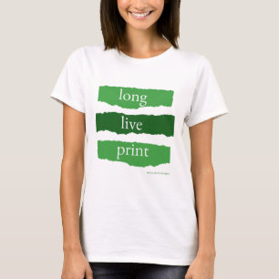 Camiseta larga vida a la impresión - verde