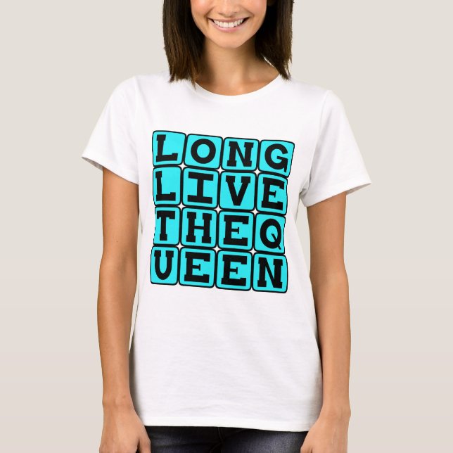 Camiseta Larga Vida A La Reina, Deseo Británico (Anverso)