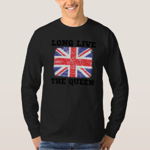 Camiseta Larga vida a la reina Inglaterra Reino Unido