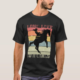 Camiseta Larga vida a las vacas: Celebrar el estilo occiden