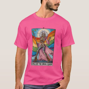 Camiseta Larga Vida Al Arrastrar La Tarjeta Tarot Funny De 