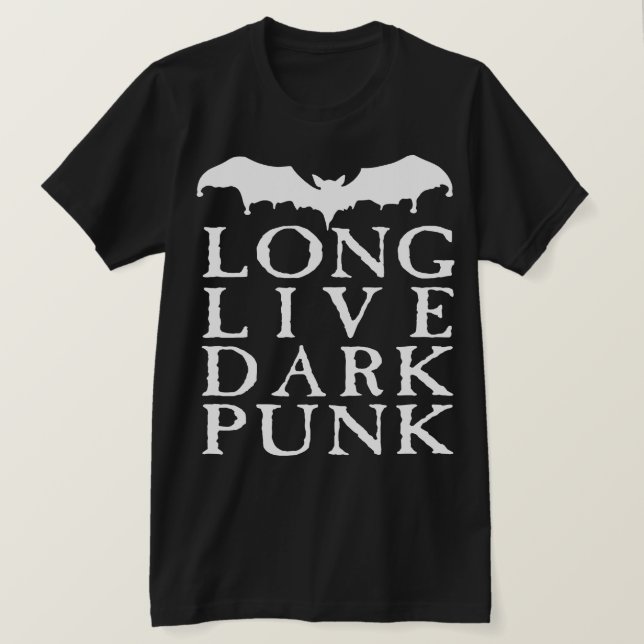 Camiseta Larga vida al punk oscuro (Anverso del diseño)