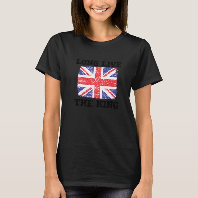 Camiseta Larga vida al Rey Inglaterra Reino Unido Apoyo de  (Anverso)