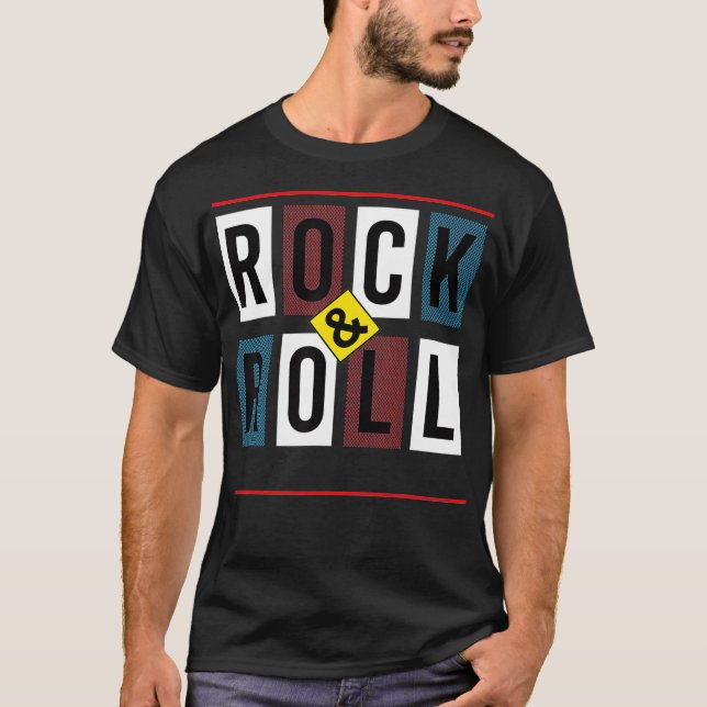 Camiseta Larga vida al rock and Roll (Anverso)