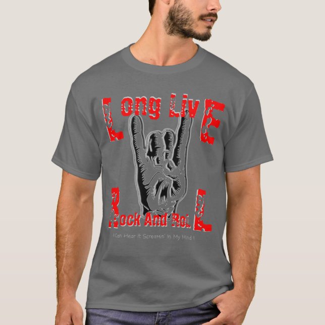Camiseta Larga vida al rock and Roll (RJD Tribute a la cami (Anverso)
