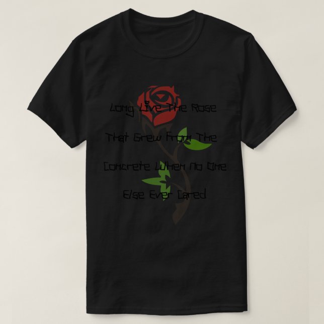 Camiseta Larga Vida Al Rosa Que Creció De La Hormiga (Diseño del anverso)